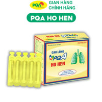PQA Ho Hen ấm phổi dịu ho, tiêu đờm, thông thoáng đường thở cho người ho hen. Hộp 10 ống