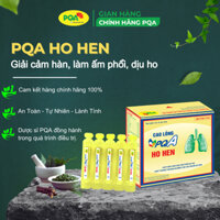 PQA Ho hen: giúp giải cảm hàn, ấm phổi dịu ho, tiêu đờm, thông thoáng đường thở cho người ho hen.