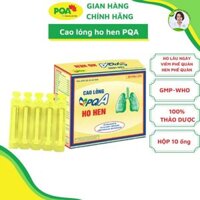 PQA Ho hen thảo dược hỗ trợ tiêu đờm, thông thoáng đường thở cho người ho hen. Hộp 10 ống