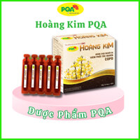 PQA Hoàng Kim - Dùng cho người bị ho khan, ho có đờm, viêm phế quản, viêm phổi tắc nghẽn mạn tính COPD - Hộp 10 ống