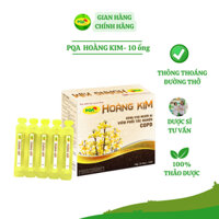 PQA Hoàng Kim- Viêm phổi tắc nghẽn mạn tính, COPD- hộp 10 ống