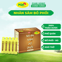 PQA NHÂN SÂM BỔ PHỔI, giảm ho, long đờm,thông thoáng đường thở cho người ho hen suyễn, v'iêm phổi.