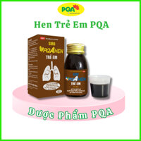 PQA Siro Hen Trẻ Em - Dùng cho trẻ em bị ho, ho có đờm, ho do hen phế quản, đau rát họng, khản tiếng. Chai 60ml