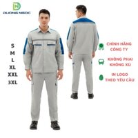 (PR02) Quần Áo Bảo Hộ Lao Động+Vải  Pangrim Hàn Quốc+ Đồng Phục Dành Cho Nam+Mặc Mát+Thấm Hút Mồ Hôi-PR02