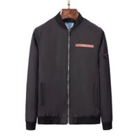 Prada2052 Cao Cấp Phong Cách Mới Áo Khoác Nam Tam Giác Thường Ngày Công Sở Nhãn Đỏ Bóng Chày Đồng Nhất Áo Khoác Áo Khoác