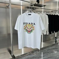 Prada3162 Phong Cách Mới Áo Thun Nam Nữ Thời Trang