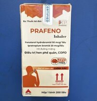 PRAFENO Inhamler 200 liều xịt- Thuốc điều trị hen phế quản (thay thế Berodual)