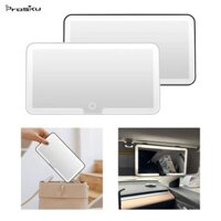 Prasku Tấm Che Nắng Ô Tô Vanity Gương Trang Điểm Du Lịch 70 Đèn LED Màn Hình Cảm Ứng Đa Năng Cho Xe SUV Xe Tải Gương Mỹ Phẩm