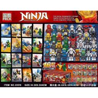 PRCK 61019 non Lego BỘ SƯU TẬP BÚP BÊ NINJA bộ đồ chơi xếp lắp ráp ghép mô hình The Lego Ninjago Movie Ninja Lốc Xoáy
