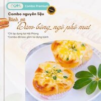 PRE-ORDER 1 NGÀY - COMBO PREMIUM: Combo Nguyên Liệu Bánh Mì Dăm Bông Ngô Phô Mai