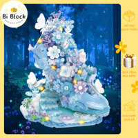 [PRE-ORDER] Bộ lắp ráp Giày Thủy Tinh Lọ lem Cổ tích Mô hình xây dựng 3D Miniblock Đồ chơi Quà tặng lãng mạn