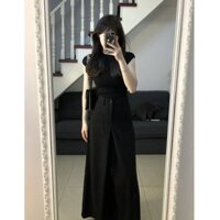 [Pre-Order] Set Áo Thun Ngắn, Quần Tây Ống Rộng Eo Cao, Trang Phục Nữ Mùa Hè Mới Khí Chất