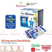 Pre Vipteen 2 - Mua 6h tặng 1h bằng tem tích điểm, Bổ sung canxi cho bé từ 6 tháng, 1, 2 tuổi, tăng sức đề kháng