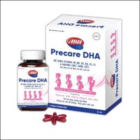 Precare DHA, Bổ Sung Vitamin B1,B6,B5,B9,D3,E và Khoáng Chất Cho Phụ Nữ Mang Thai Và Cho Con Bú, Hộp 30 Viên