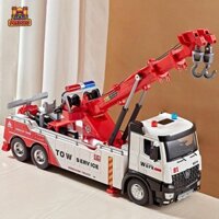 Predolo 1 / 24 Cần Cẩu Xe Tải Đồ Chơi Kéo Xe Tải Có Đèn Và Âm Thanh Thu Nhỏ Kỹ Thuật Xe Mô Phỏng Xây Dựng Xe Tải Đồ Chơi