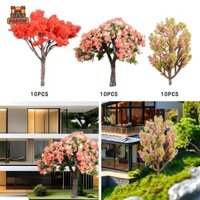 Predolo 10 Miếng Mô Hình Cây Xe Lửa Phong Cảnh Đường Sắt Phong Cảnh Cây Mô Hình Kiến Trúc
