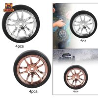 Predolo 4x RC Lốp Xe Chịu Lực Tốt Vành Bánh Xe Và Lốp Bộ Cho 1: 18 RC