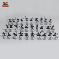 Predolo 60 Cái / bộ Đồ Chơi Hiệp Sĩ Thời Trung Cổ Cho Trẻ Em Lính Nhân Vật Mô Hình, 5-7cm