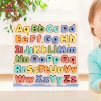 Predolo Bộ Đồ Chơi Xếp Hình Chữ Cái abc Bằng Gỗ Giúp Phát Triển Trí Tuệ Cho Bé