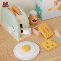 Predolo Gỗ Bánh Mì Đồ Chơi Trẻ Em Giả Vờ Chơi Giáo Dục Máy Làm Bánh Mì Đồ Chơi Quà Tặng Thủ Công Đồ Nội Thất Mô Hình DIY Ủng Hộ Đảng