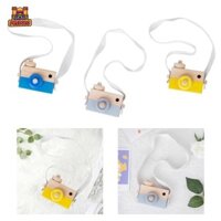 Predolo Gỗ Giả Vờ Máy Ảnh Giả Vờ Chơi Đồ Chơi Di Động Ảnh Chống Đỡ Sáng Tạo Kính vạn hoa Đồ Chơi Cho Mầm Non Sinh Nhật Du Lịch Đảng Đồ Chơi