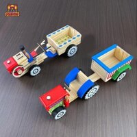 Predolo Trang Trại Máy Kéo Đồ Chơi Đa Năng Quà Tặng Có Thể Tháo Rời Chắc Chắn Xếp Hình Đồ Chơi Trẻ Em Xe Đồ Chơi Cho Trẻ Em Bé Gái Bé Trai 3 4 5 6 7 8 Tuổi