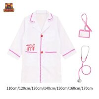 Predolo Trẻ Em Bác Sĩ Trang Phục Giả Vờ Bác Sĩ Đồ Chơi Học Tập Hoạt Động Giáo Dục Sớm Cho Mầm Non Đạo Cụ Chụp Ảnh Ngày Lễ Quà Tặng