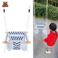 Predolo Xoay Bouncer Chắc Chắn Thoải Mái Có Thể Tháo Rời Tựa Lưng Mềm Võng Gỗ Cho Trẻ Em Sân Sau Phòng Ngủ Công Viên