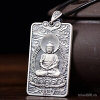 [Preferred good things] Sterling Silver 999 benmingfo twelve zodiac pendant full silver solid men's and women's Tathagata vanity necklace [2/2]]