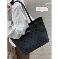 Preferred#[1.5Ten Thousand People Collection]College Style Canvas Bag for Women2024New Trendy Korean Tote Bag Casual Large Capacity Shopping Bag WY12