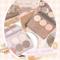 Preferred#[1797People Collection]gogotales Gogo Dance Six-Color Contour Compact Matte Highlight Shadow Blush Makeup Palette Facial Brightening Nose Shadow WY12