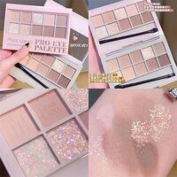 Preferred#[2442People Collection]Ten-Color Eyeshadow Palette Versatile Shimmer Glitter Matte Earth Tone Nude Light Makeup Oat Milk Tea Sweatproof with Eyeshadow Brush WY12