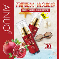 Preferred#Ainuo Pomegranate Essence Daytime Isolation UV Protection Sweat-Proof Moisturizing Ainuo Protective Cream Skin Care WY12