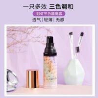 Preferred#CHAFFUL Spiral Two-Color Beauty Luxury CC Frost BB Cream Tricolor Rainbow Makeup Primer Liquid Foundation Moisturizing Concealer WY12
