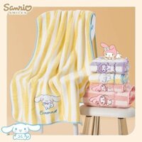 Preferred#Cinnamon Dog Striped Bath Towel High-Quality Home Use Thickened Absorbent Quick-Dry ins New Cartoon Large Towel WY12