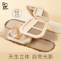 Preferred#FOCALLURE Three-Color Contour Compact Matte Highlight Three-in-One Face Brightening Shadow Side Shadow Nose Shadow Three-Dimensional Repair WY12