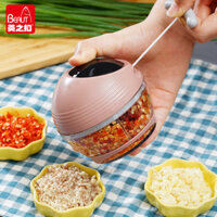 Preferred#Mini Baby Meshed Garlic Device Kitchen Multi-Function Vegetable Chopper Manual Garlic Press Fantastic Garlic Mincer Manual Meat Grinder WY12