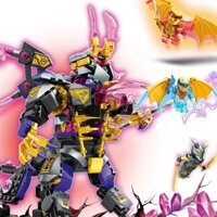 Preferred#Ninjago Zan Mino Monster Compatible with Lego Toy Dragon Mech Building Blocks Skull Wizard Flying Dragon Jungle WY12