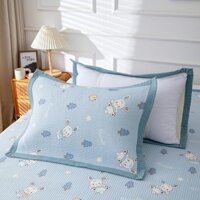 Preferred#Pillow Case One-Pair Package Cool Summer Ice Silk High-End Fixed Anti-Head Oil Pillow Cover Towel2024New Machine Washable WY12