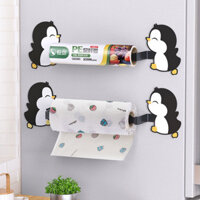 Preferred#Refrigerator Magnetic Storage Rack Lazy Household Roll Stand Freshness Protection Package Storage Wall-Mounted Rack Kitchen Towel RackWY5Z