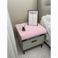 Preferred#Short Plush Bedroom Bedside Table Mat Tablecloth Dining Table and Chair Cover Plush TV Cabinet Cover Coffee Table Booth Wool Blanket WY12