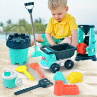 Preferred#[Super1Thousand HTK]Same Day Dispatch Children's Beach Toy Set Water Play Sand Large Shovel Hourglass Cassia Seeds Beach Bucket Boys Girls WY12
