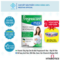 Pregnacare Max - Vitamin Tổng Hợp Cho Bà Bầu, Omega 3, DHA Bầu, Sắt, Vitamin D, Canxi (Hộp 84 Viên)