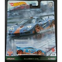 (Premium bánh cao su) Xe mô hình Hot Wheels 1/64 Car Culture McLaren F1 GTR BRITISH HORSE POWER (new)