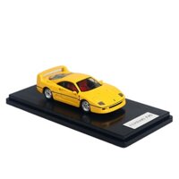 (Premium bánh cao su) Xe mô hình mini Dream 1/64 Ferrari F40 (F120) Yellow
