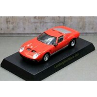 (Premium bánh cao su) Xe mô hình Kyosho 1/64 Lamborghini Collection 4 Lamborghini Miura Jota Red (2nd)