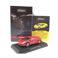 (Premium bánh cao su) Xe mô hình Kyosho 1/64 LAMBORGHINI Collection 2 Gallardo red (2nd)