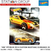 (Premium bánh cao su) Xe mô hình Hot Wheels 1/64 Boulevard 2014 Ford Mustang Custom (new)