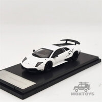 (Premium bánh cao su) Xe mô hình MaxWell 1:64 Lamborghini Murcielago LP670-4SV White
