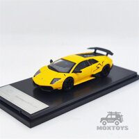 (Premium bánh cao su) Xe mô hình MaxWell 1:64 Lamborghini Murcielago LP670-4SV Yellow